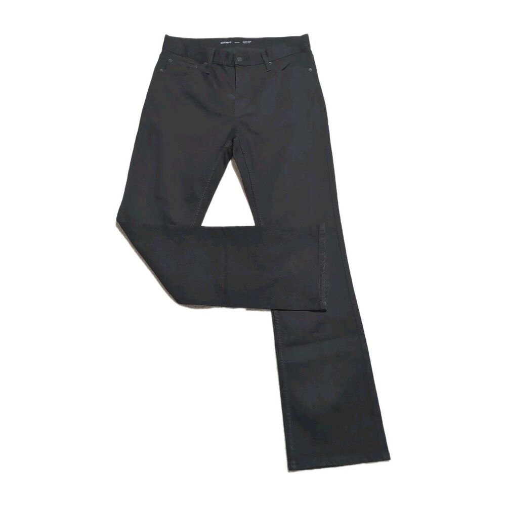 Old Navy Bootcut Stretch Denim Jeans Men’s 34x34 Solid Black with Built-in-Flex